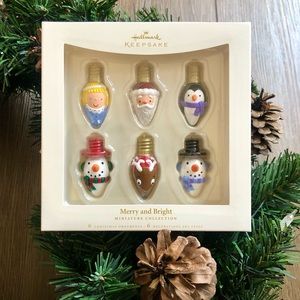 Hallmark Merry and Bright Miniature Collection Christmas Keepsake Ornaments
